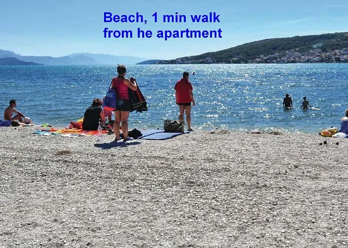 Beachfront Jurica With Balcony Trogir